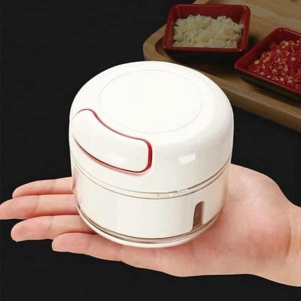 DẬP TỎI DÂY RÚT,Máy xay tỏi ớt cầm tay Mini Food Chopper Tiện dụng