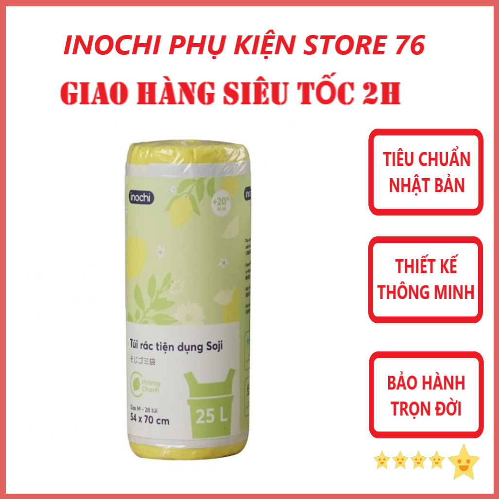 Túi Rác Tiện Dụng Soji Nhiều Hương Nhiều Cỡ Xuất Nhật , EU - Hàng Chính Hãng Inochi ( Tặng kèm khăn lau pakasa) Giao màu ngẫu nhiên