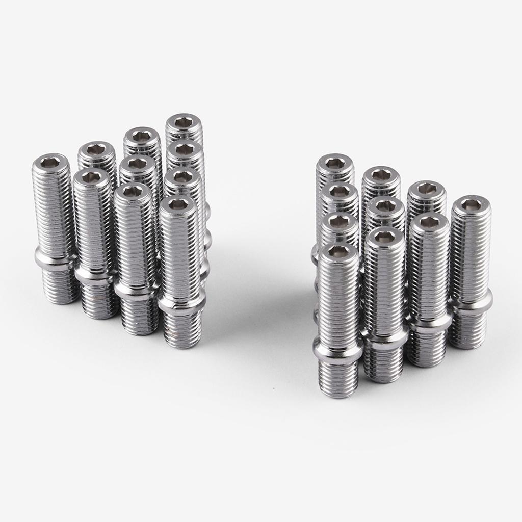 40 Pieces M12x1.5-M12x1.5 Extended Wheel Stud Conversion Tall Lug Screw Adapter
