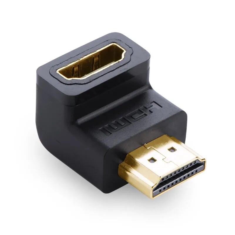 Ugreen UG20109HD112TK Màu Đen Đầu nối dài HDMI gập 90 độ - HÀNG CHÍNH HÃNG