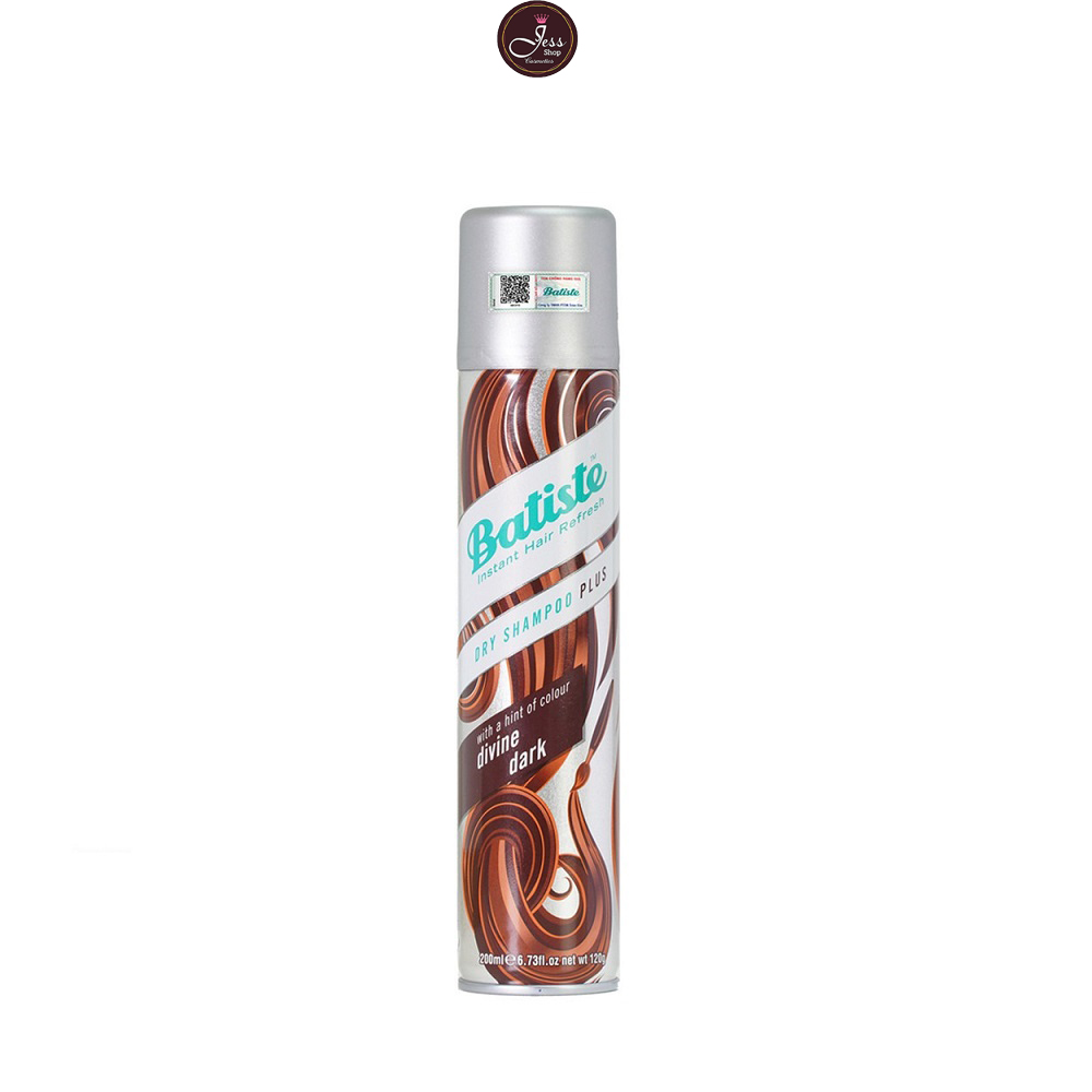 Dầu Gội Khô Số 1 Anh Batiste Dry Shampoo Plus Divine Dark  200ml