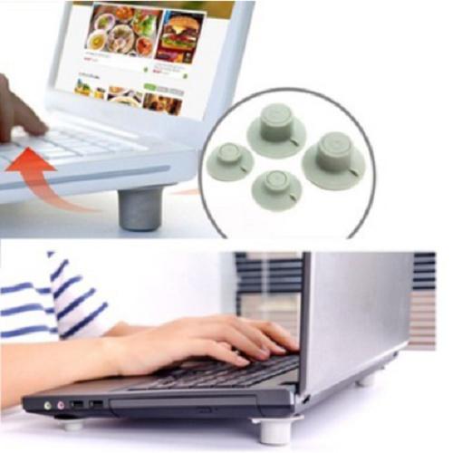 Bộ 4 Nút Silicon Kê Chân Laptop Chống Nóng, Tản Nhiệt Cool Feet Giá Đỡ Laptop