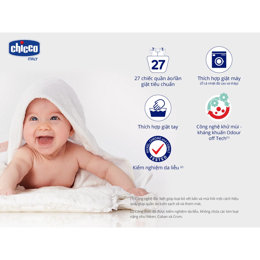 NƯỚC GIẶT CHICCO 0M+ KHÁNG KHUẨN