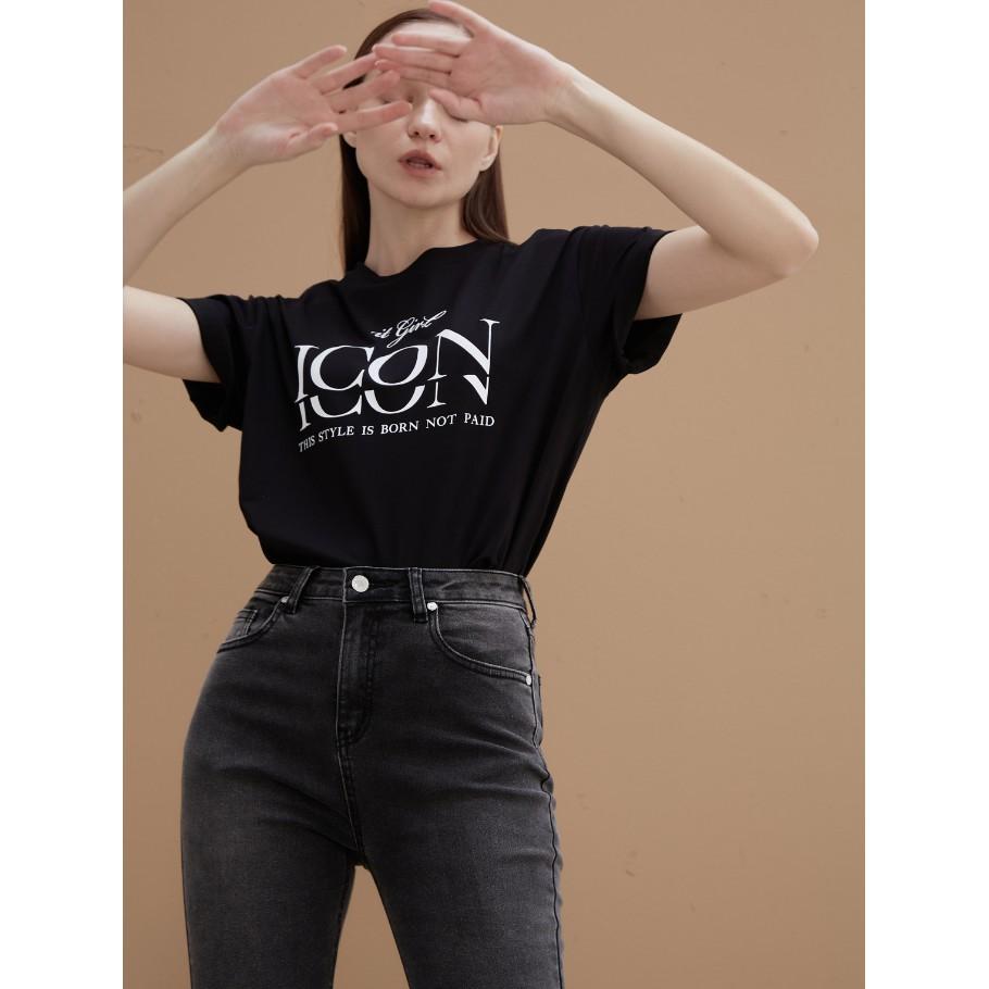 COCO SIN - Áo Thun Đen Icon