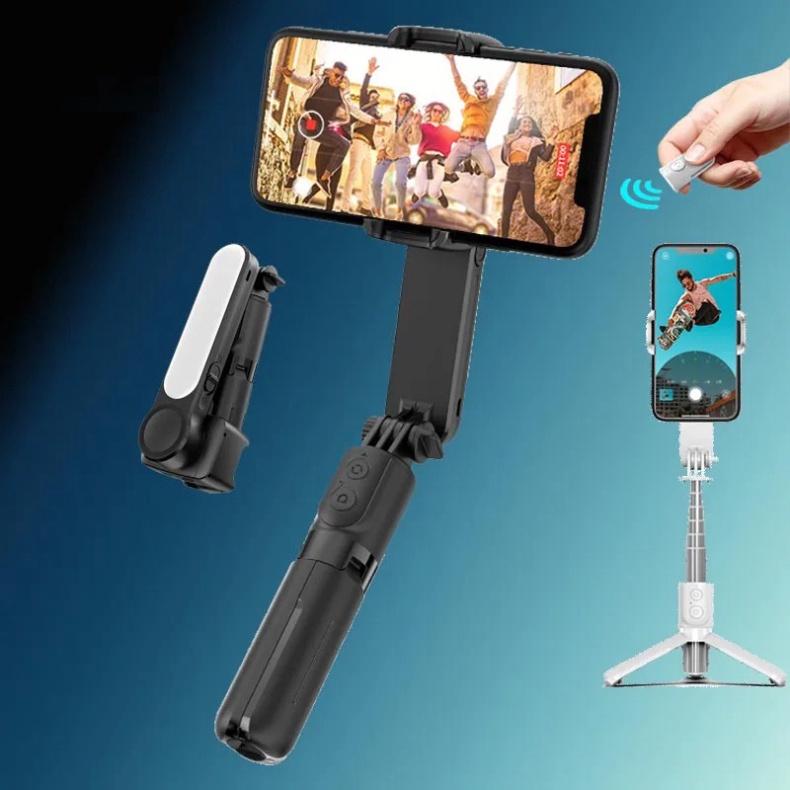 Gimbal F8 3 AXIS cao cấp - chống rung siêu cấp - hỗ trợ các dòng điện thoại smart phone, Tay cầm gymbal chống rung