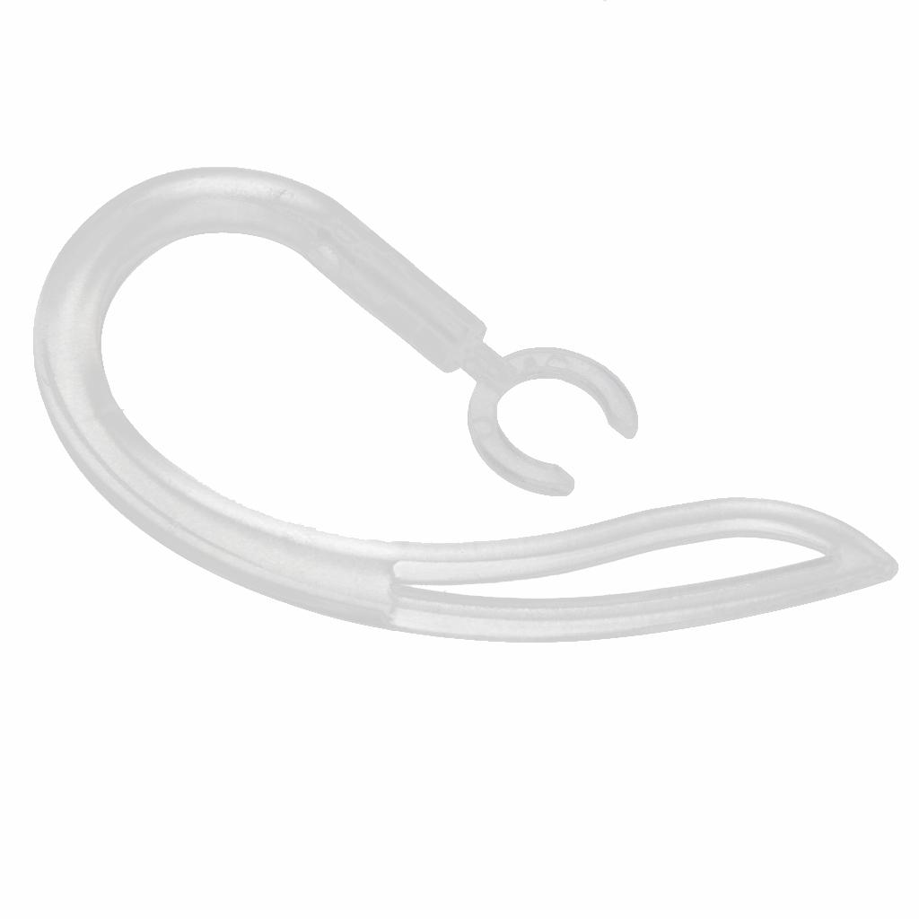 3 X Replacement Spare Ear Hook Earloop For Headset 8.0mm 9.0mm 10.0 mm Clear
