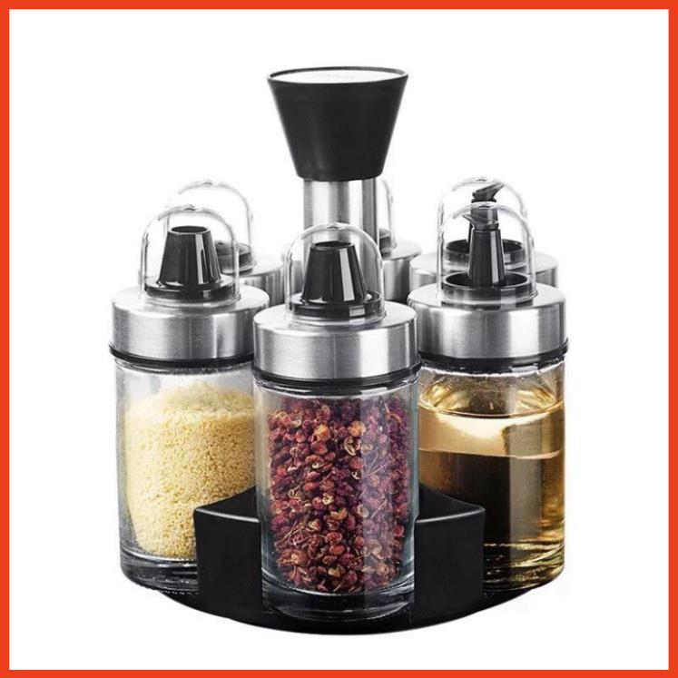 Lọ Đựng Gia Vị, Hũ Đựng Gia Vị Thủy Tinh Kèm Thìa, Tiện Dụng Cho Căn Bếp Của Bạn