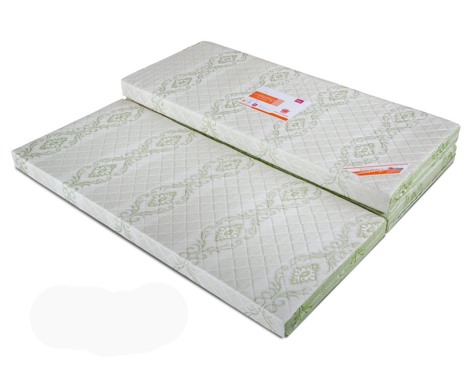 Nệm Gòn Ép Gấp 3 - Vải Cotton (1m6 X 1m95 X 5cm)