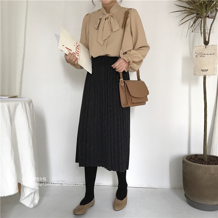 (Đen/Nâu) Túi Xách Nữ, Túi Đeo Chéo Túi Hộp Basic Da Trơn Retro Ulzzang Style Công Sở Đi Chơi Đi Làm