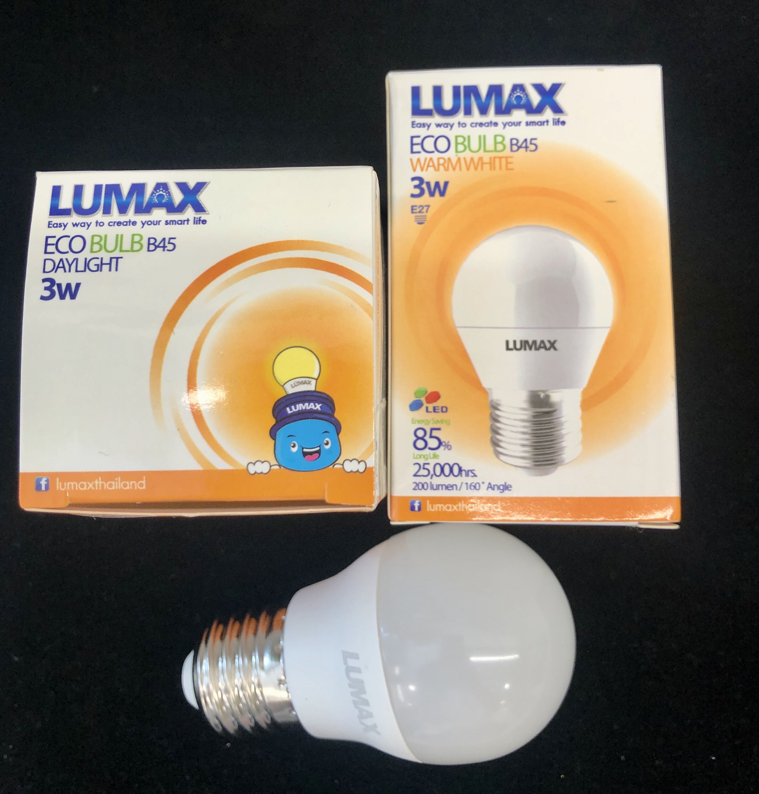 BÓNG ĐÈN LUMAX#ECOBULB B45-200LM/830/3W/E27 - Hàng chính hãng