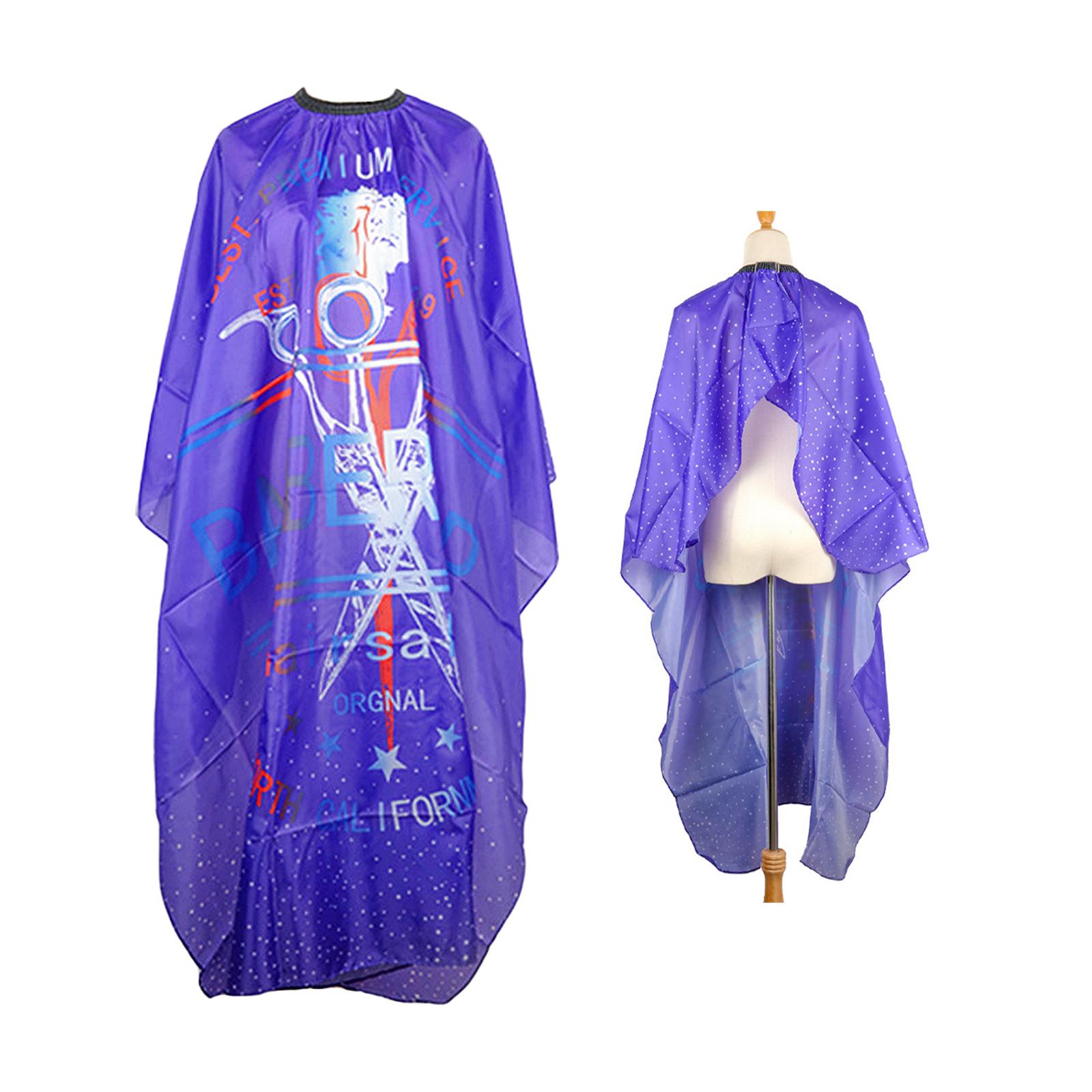 Hair Styling Cape Gown Hair Salon 55 '' x 63 '' Hair Cutting Cape Haircut Hair Beard Barber Gown Adjustable Elastic Collar