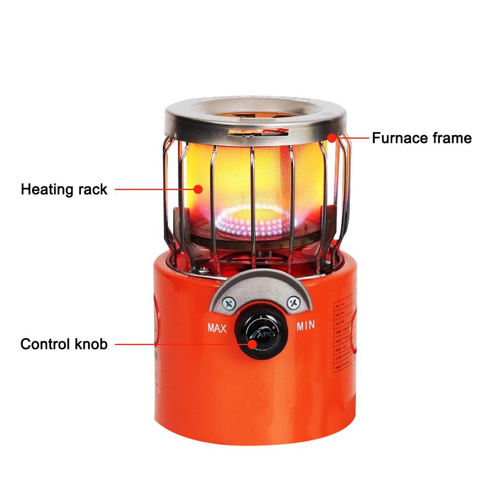 APG Outdoor Multifunctional Camping Furnace Mini 2 In 1 Stoves Portable Picnic Barbecue Stoves High Power Outdoor Cooking Detachable Furnace Warmer