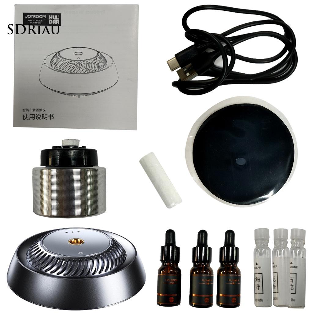 PEMG Aluminium Alloy Car Fragrance Diffuser Intelligent Car Fragrance Essential Oil Diffuser Long-lasting for Vehcles