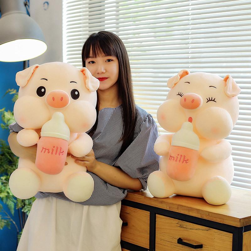 Dễ Thương Cho Bé Ngủ Lợn Sang Trọng Gối Thú Nhồi Bông Gối Trẻ Em Người Lớn Vật Nuôi Tăng Cường Sofa Ghế Trang Trí Người Bạn Tặng 35/45Cm