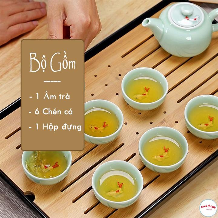 Bộ Ấm Chén Hình Cá 3D Nhã Nhặn Đẹp Mắt - br00619