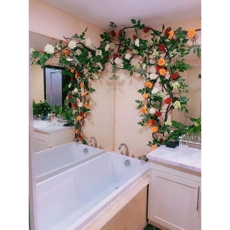 Dây leo Hoa hồng - Hoa lụa