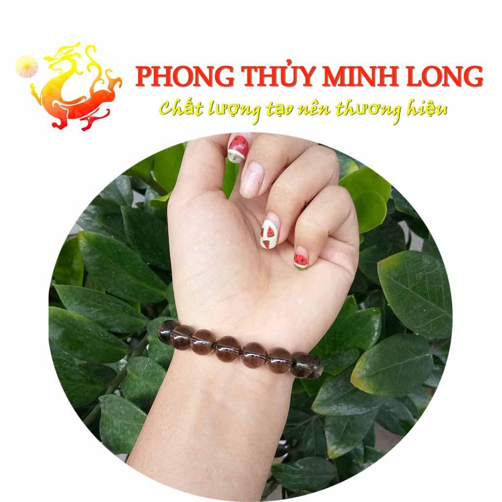 Vòng tay đá. Thach Anh Khói chất lượng 5A
