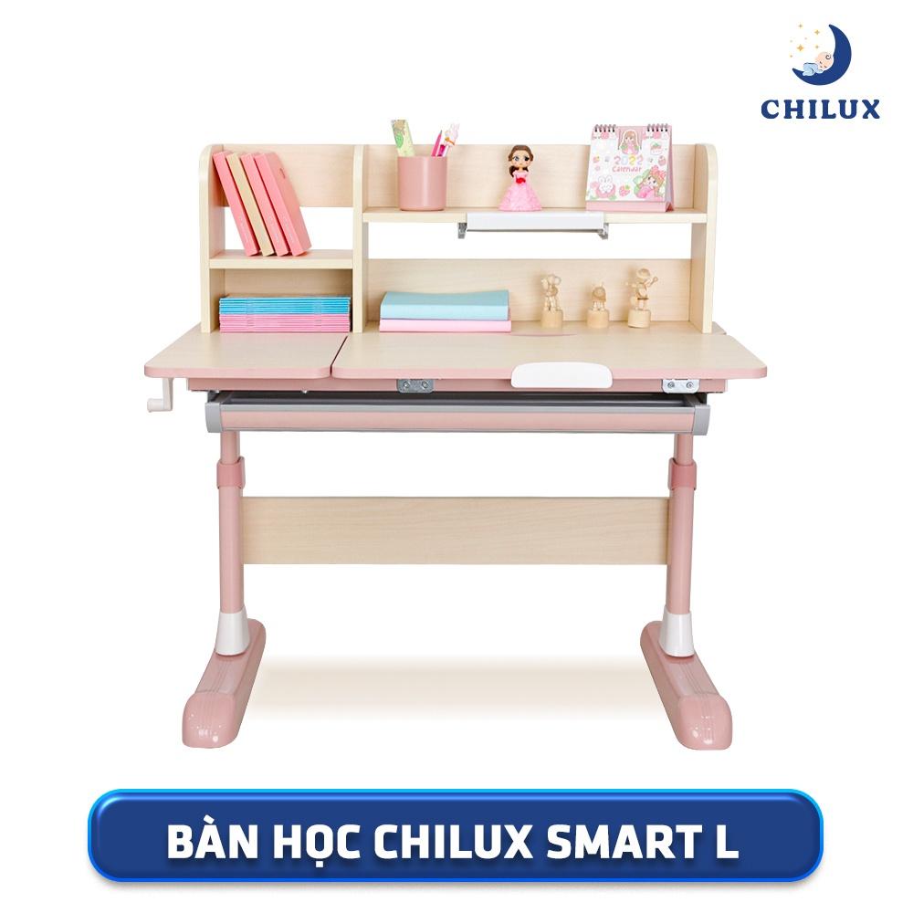 Bàn học cho bé Chilux Smart L cao cấp, thông minh chống gù, chống cận, bảo hành 5 năm