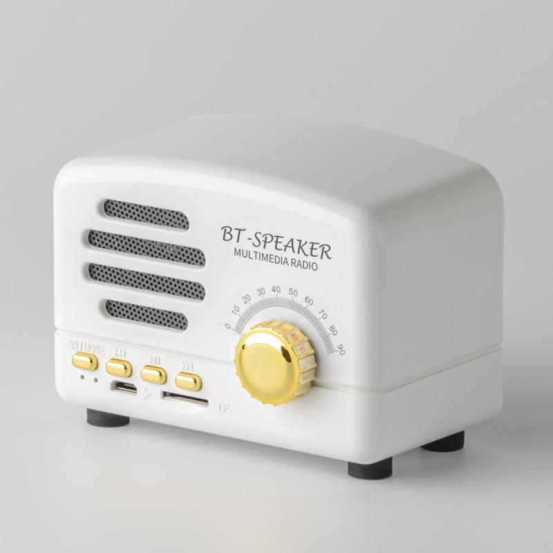 Di động cổ điển cổ điển retro retro cổ điển bluetooth loa mini cũ phong cách thời trang tf sd cho nhà bếp du lịch ngoài trời Color: Pink