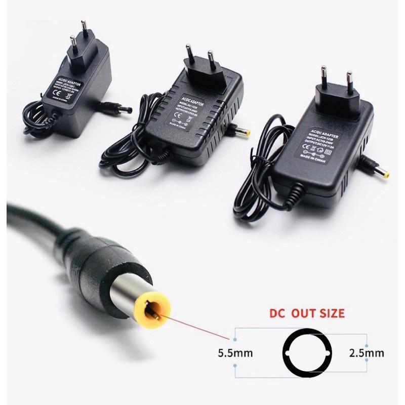 Nguồn adapter 12V-1A, 12V-2A, 5V-2A, 9V-1A dành cho camera, switch, modem, router và nhiều thiết bị điện gia dụng khác