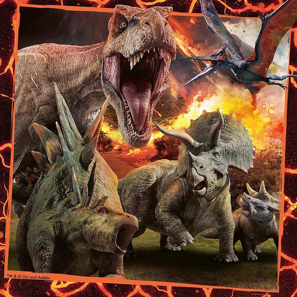 Xếp hình Jurassic World Instinct to Hunt 3x49pc Ravensburger