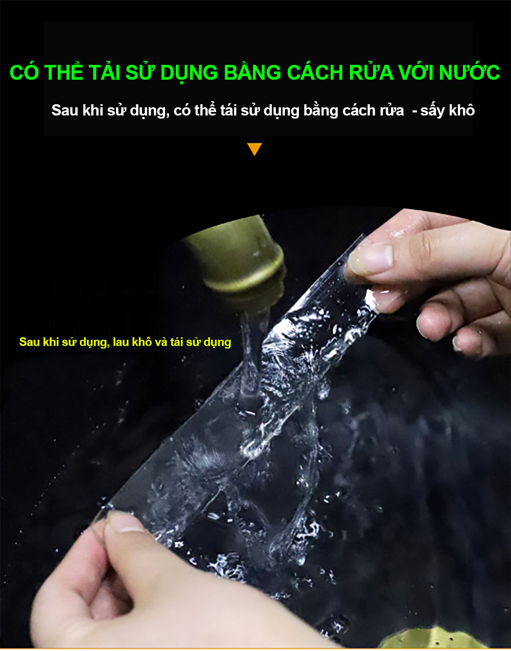 Băng Keo Hai Mặt Siêu Dính Trong Suốt Chống Nước
