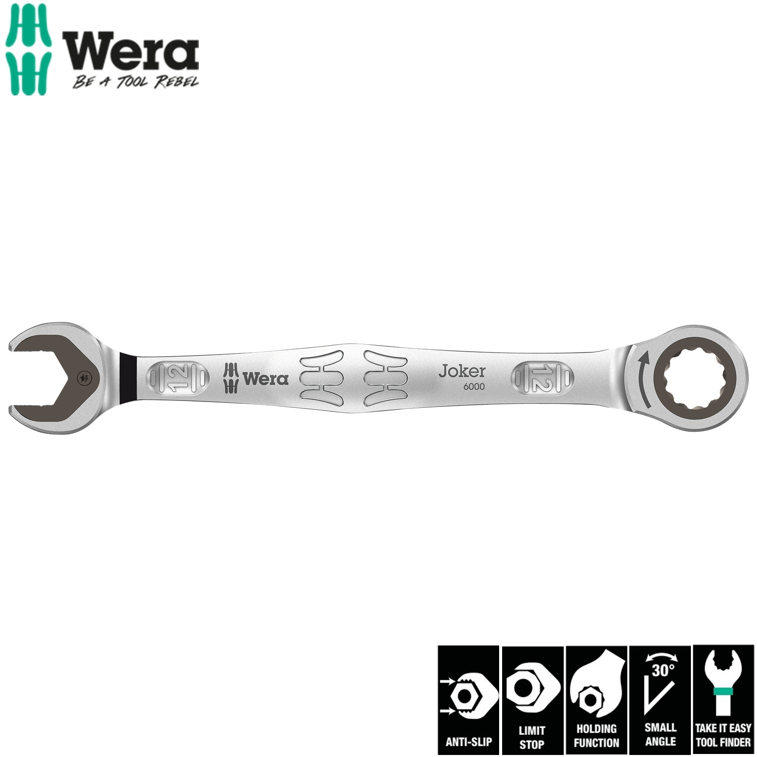 Cờ lê tròng cóc  Joker 12 x 170.7mm Wera 05073272001