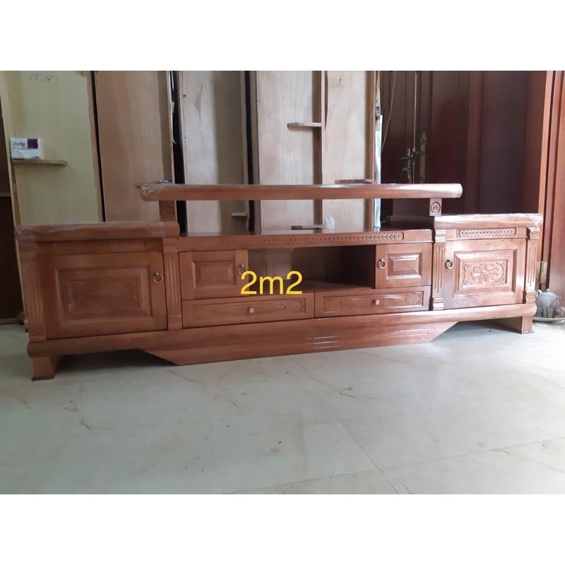 Kệ tivi gỗ xoan đào dài 1m6