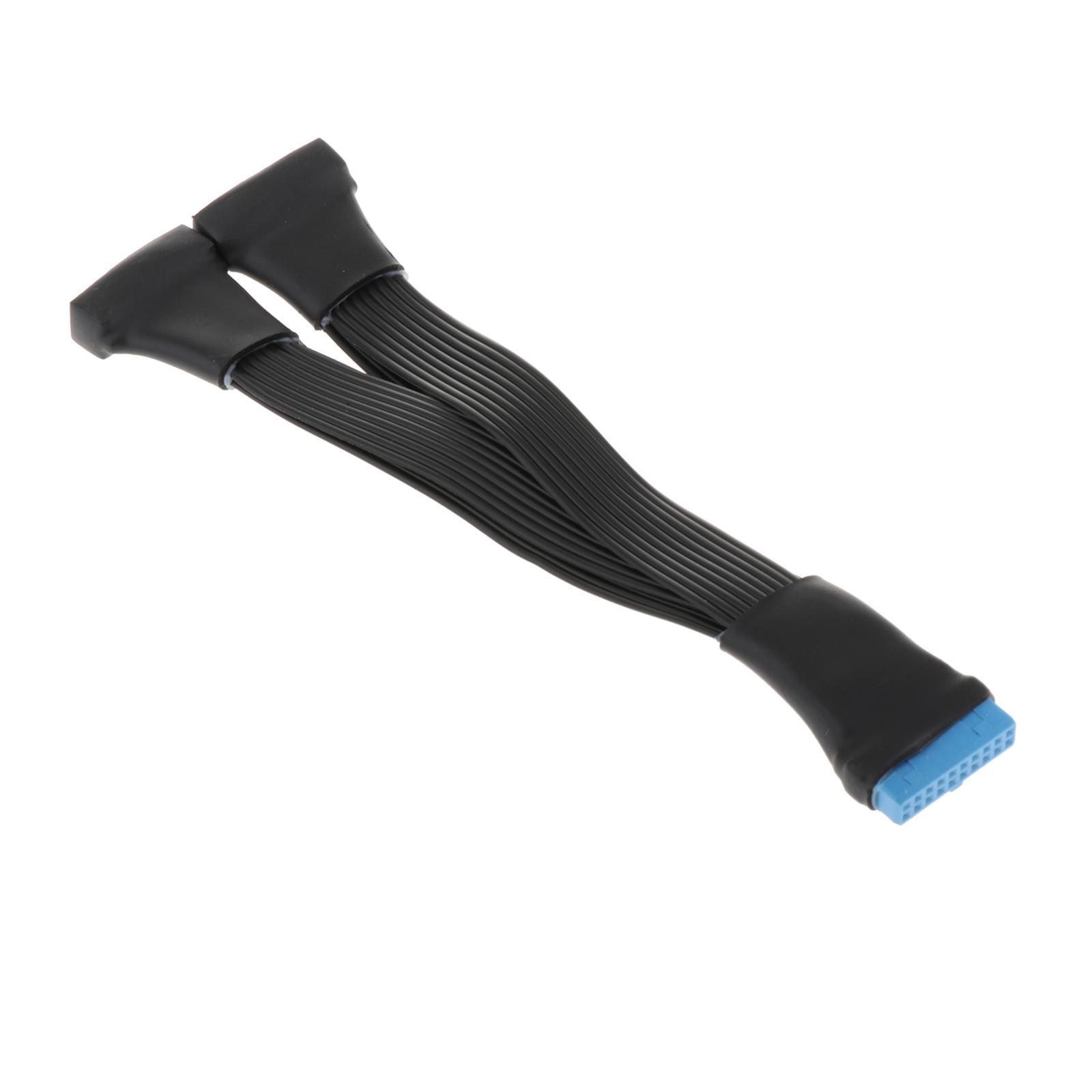 19 Pin USB Header USB3.0 Motherboard USB Splitter Internal USB Hub for Computer Motherboard