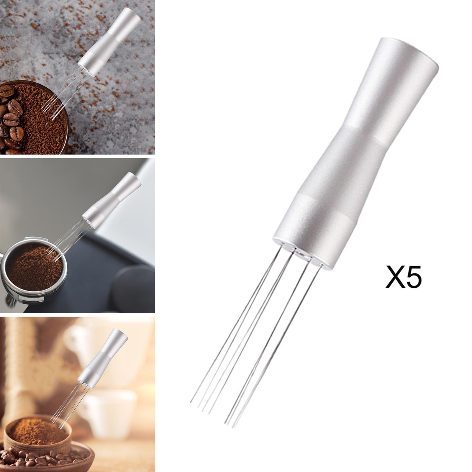 5x Stainless Steel Espresso Tamper Long Thin Needle Leveler Needle Type