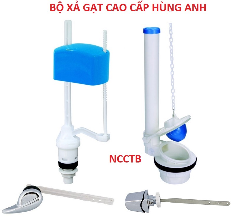 Bộ xả gạt bồn cầu, tay gạt két rời Hùng Anh VS103 hàng cao cấp