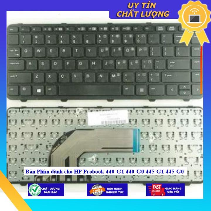 Bàn Phím dùng cho HP Probook 440-G1 440-G0 445-G1 445-G0  - Tốt Ko khung Có Led - Hàng Nhập Khẩu New Seal