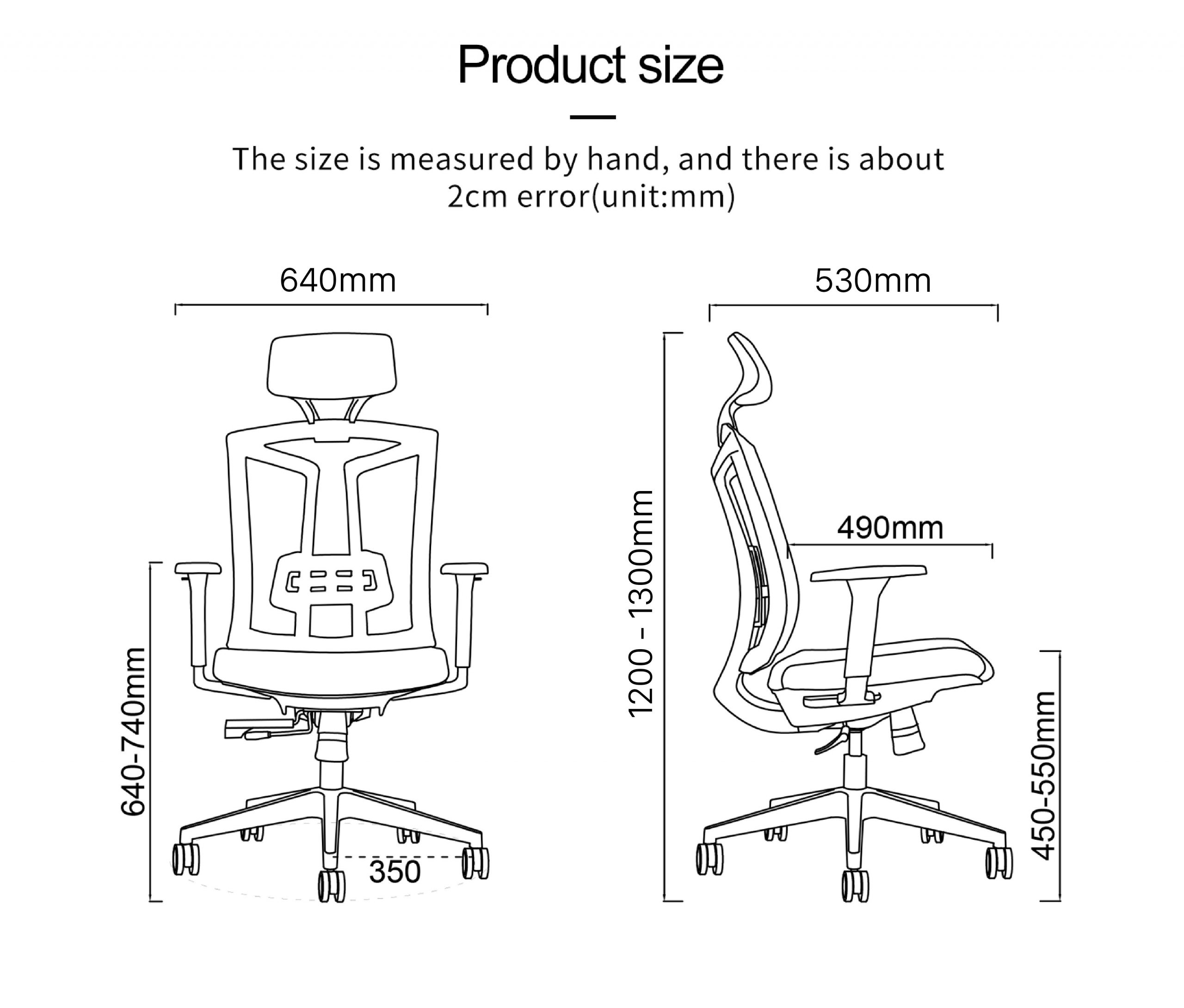 Ghế công thái học Ergonomic GOVI Felix F6206A-2 - Tựa đầu, tựa tay 3D, lưng ngả tựa êm ái