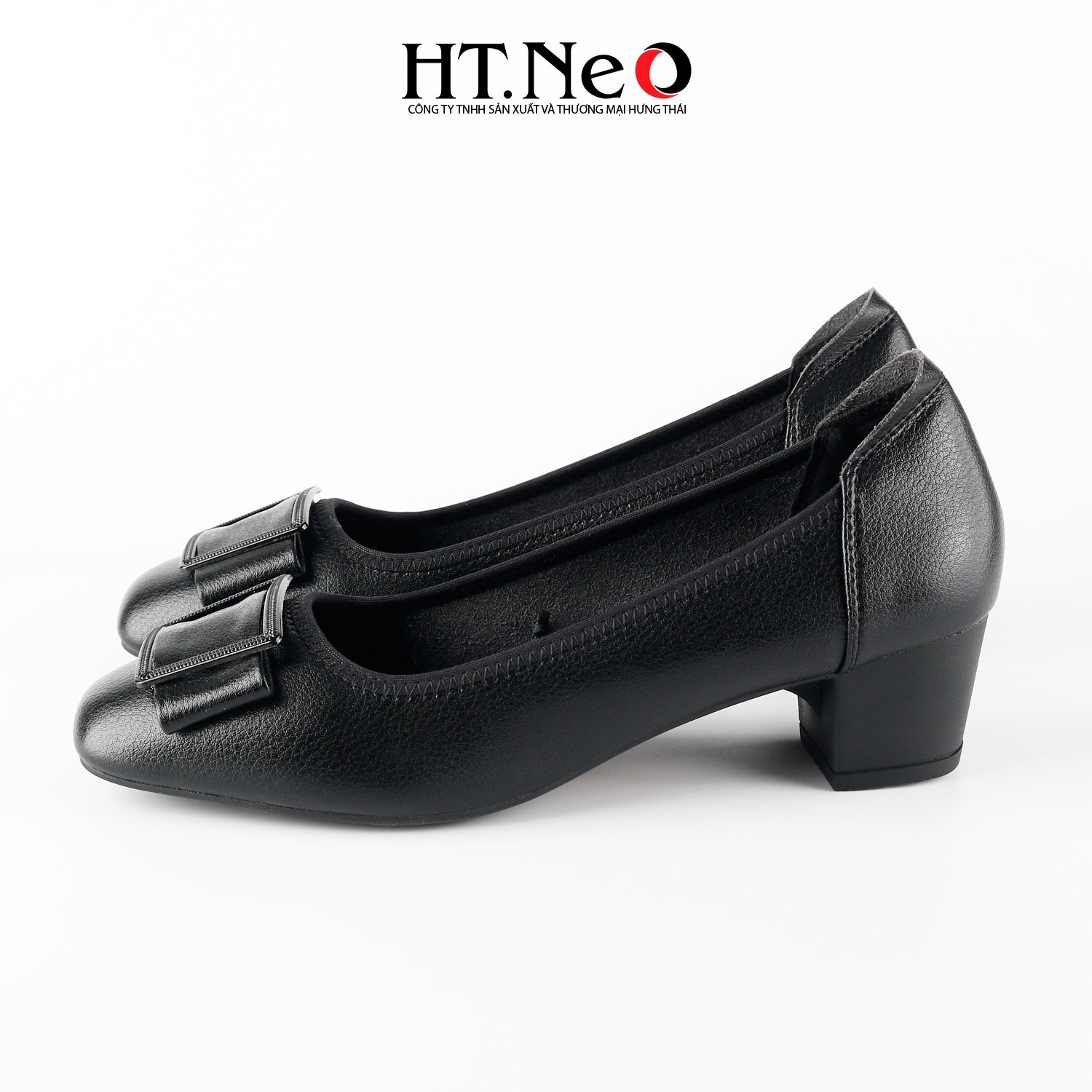 Giày công sở nữ, giày cao gót đế trụ chất liệu da cao cấp ht.neo, thiết kế đơn giản, trẻ trung, độc đáo giày đi cực êm chân, không hề bị đau chân CS271