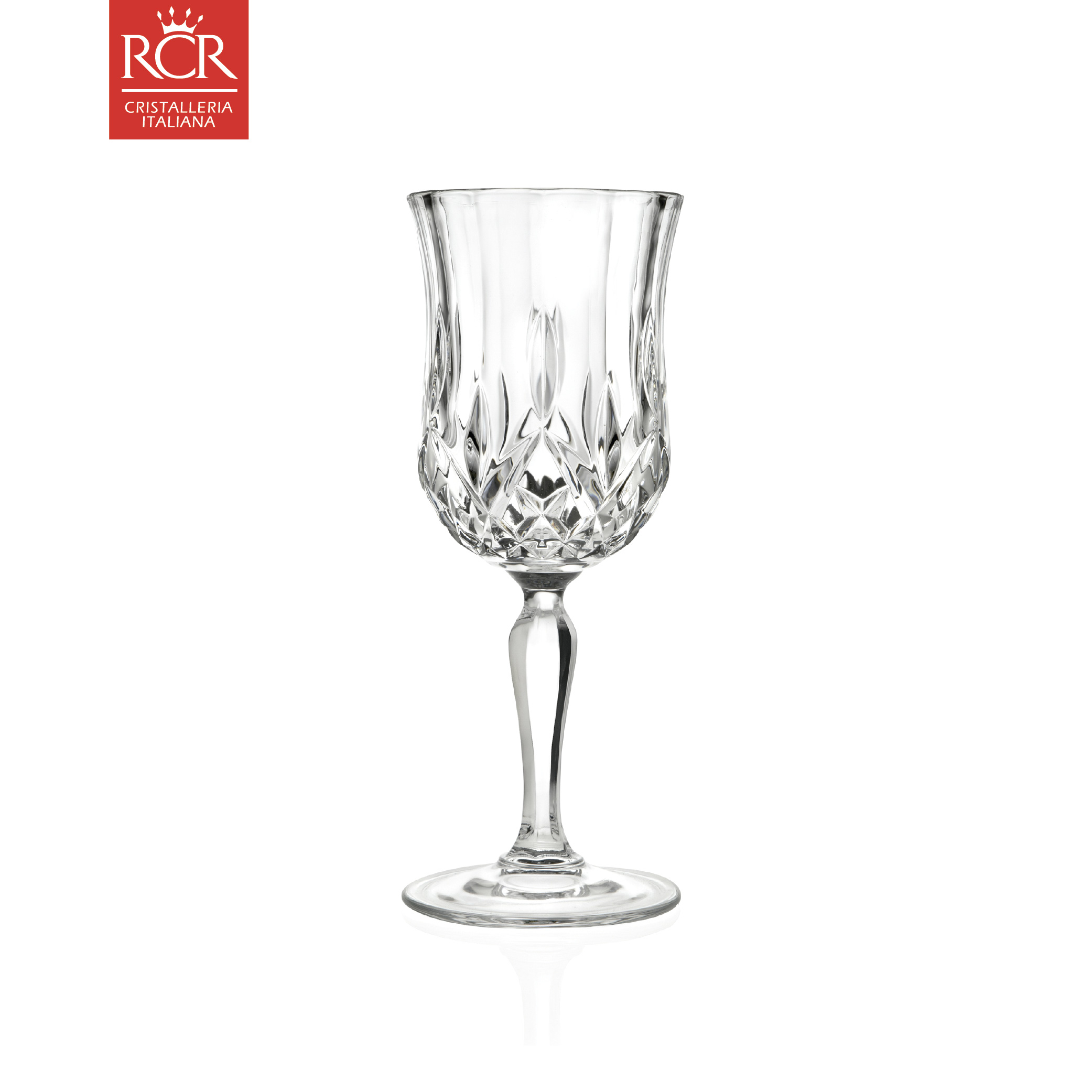 Ly Uống Vang Trắng, Vang Hồng Thuỷ Tinh Pha Lê Không Chì Ý RCR Crystal Opera 230 ml - Opera Wine Glass 230 ml