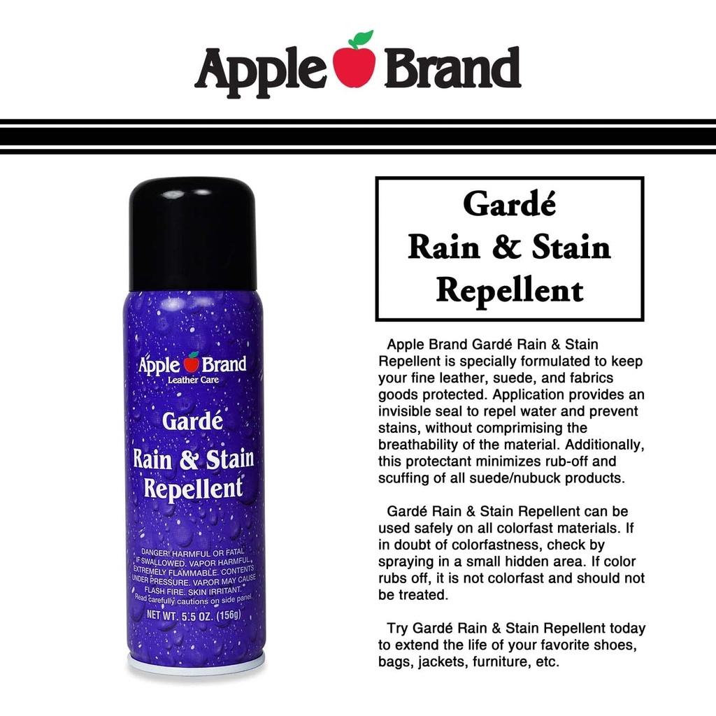 CHAI XỊT BẢO QUẢN - CHỐNG NƯỚC ĐỒ DA Apple Brand Garde Rain &amp; Stain Water Repellent - Protector Spray, 156g (5.5 oz)