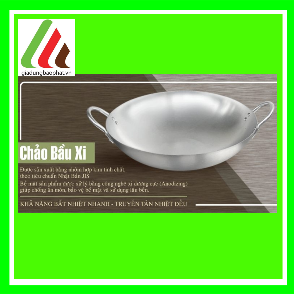 Chảo bầu nhôm xi Kim Hằng đủ size 22 26 30 34 36 38 40 44 46 50  Chính hãng