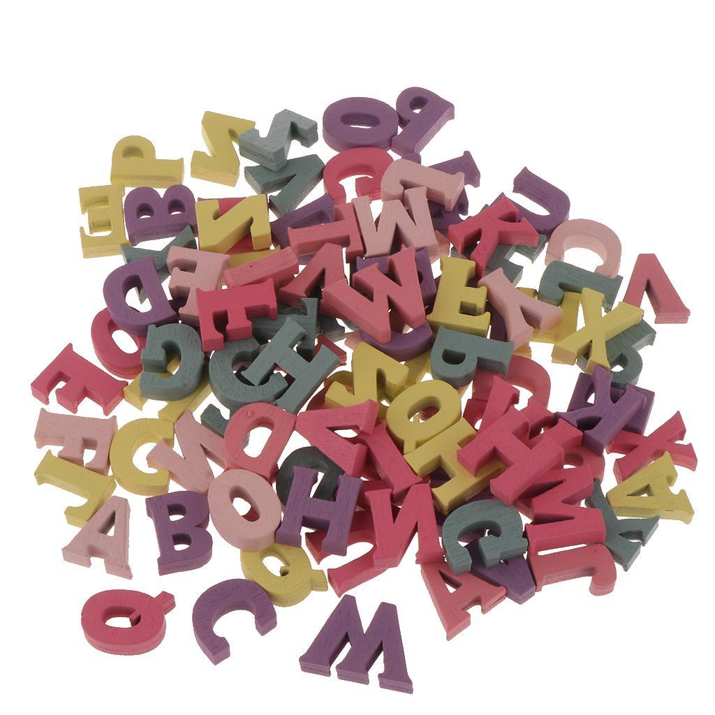3-6pack 100pcs Wooden Alphabet Letters for Preschool Kids Toddler Educational