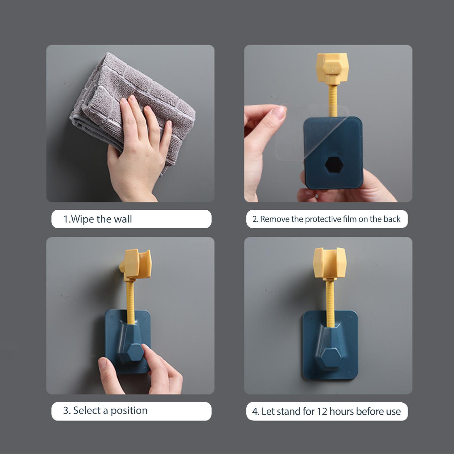 Giá Đỡ Vòi Hoa Sen Cầm Tay Không Gỉ Xoay 360 °