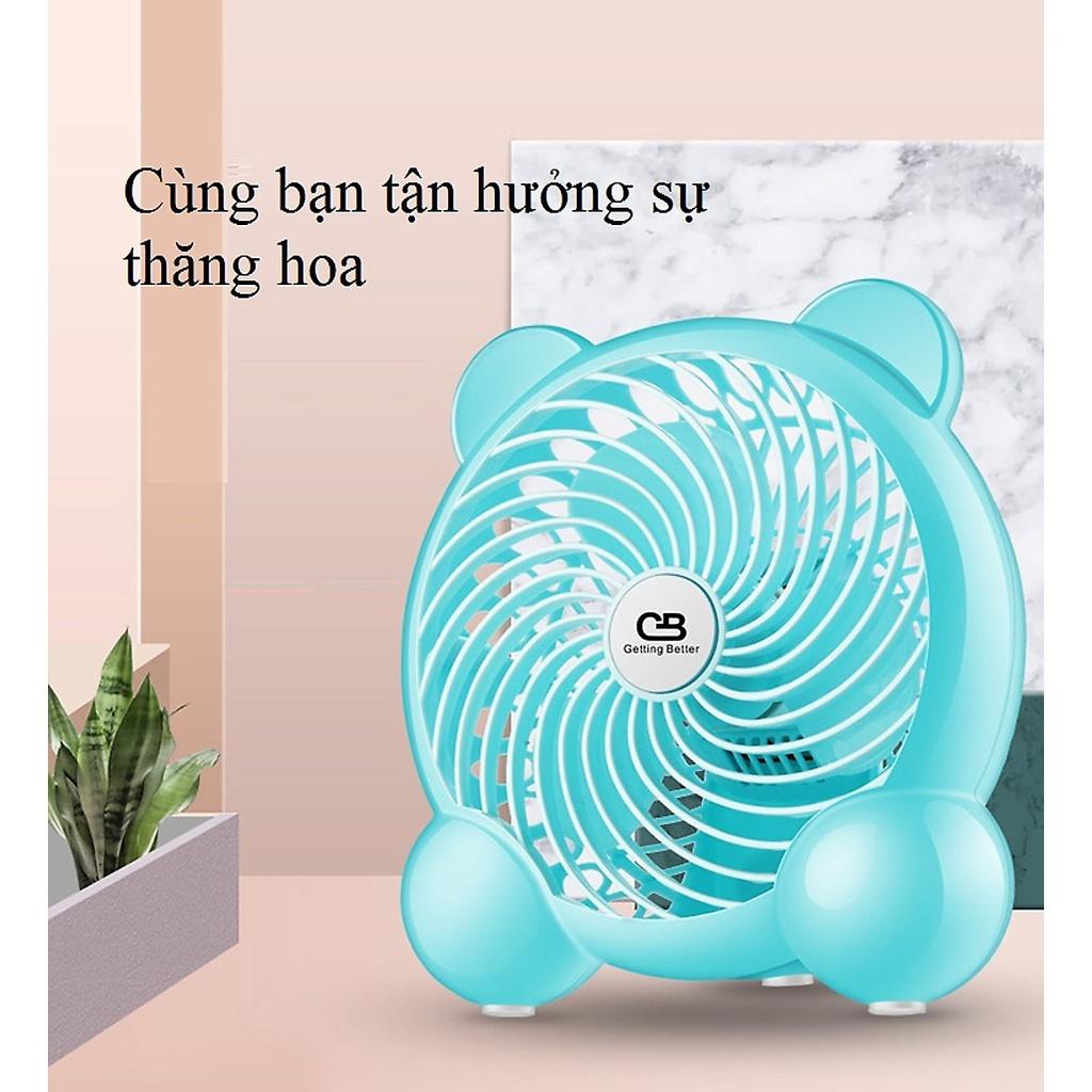 Quạt văn phòng mini điều chỉnh 2 tốc độ gió