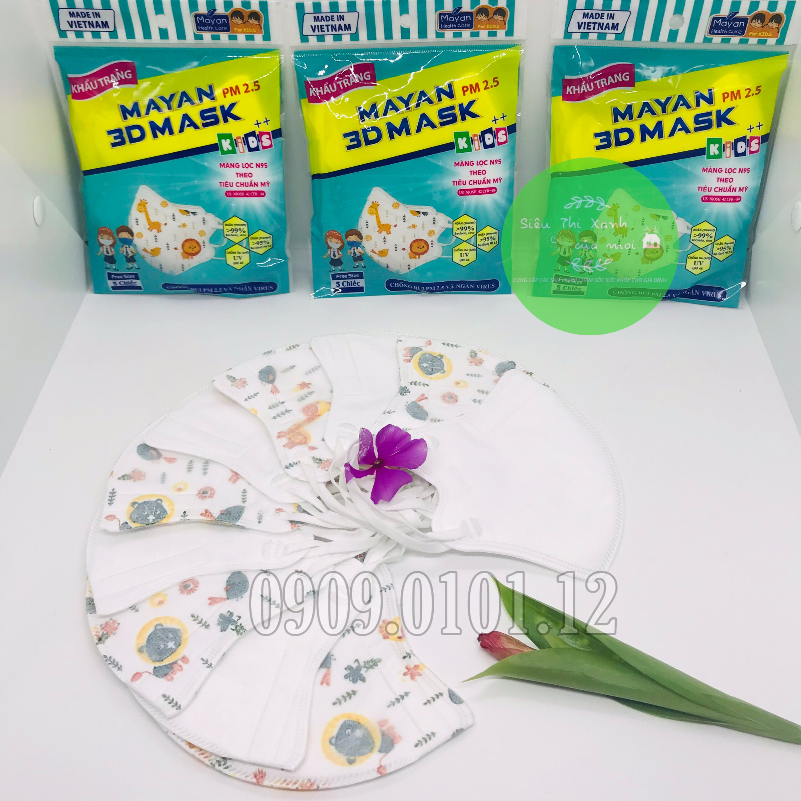 KHẨU TRANG TRẺ EM 3D Cao Cấp