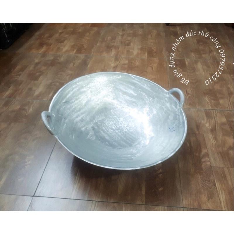 Chảo gang đáy võng size 55cm - chiên cơm, xào nấu thức ăn