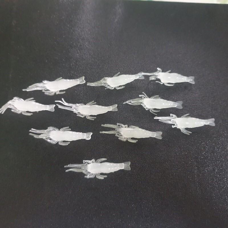 Bộ mồi câu giả hình tôm có loại lưỡi và k lưỡi siêu nhạy