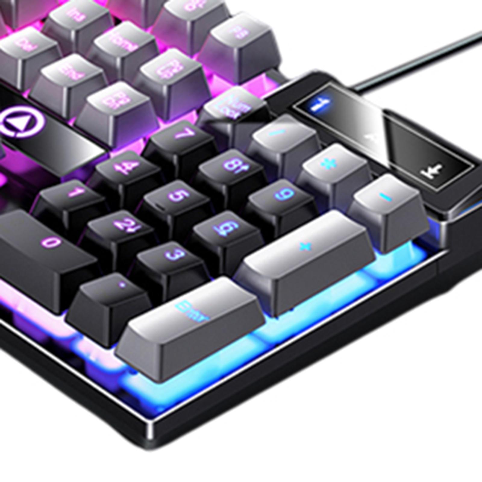 Mechanical Gaming Keyboard USB RGB Backlit for PC Game Office