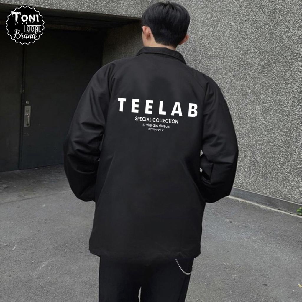 Áo Khoác Dù Local Brand TEELAB Jacket Mero 2 lớp dày form rộng Unisex cổ bẻ