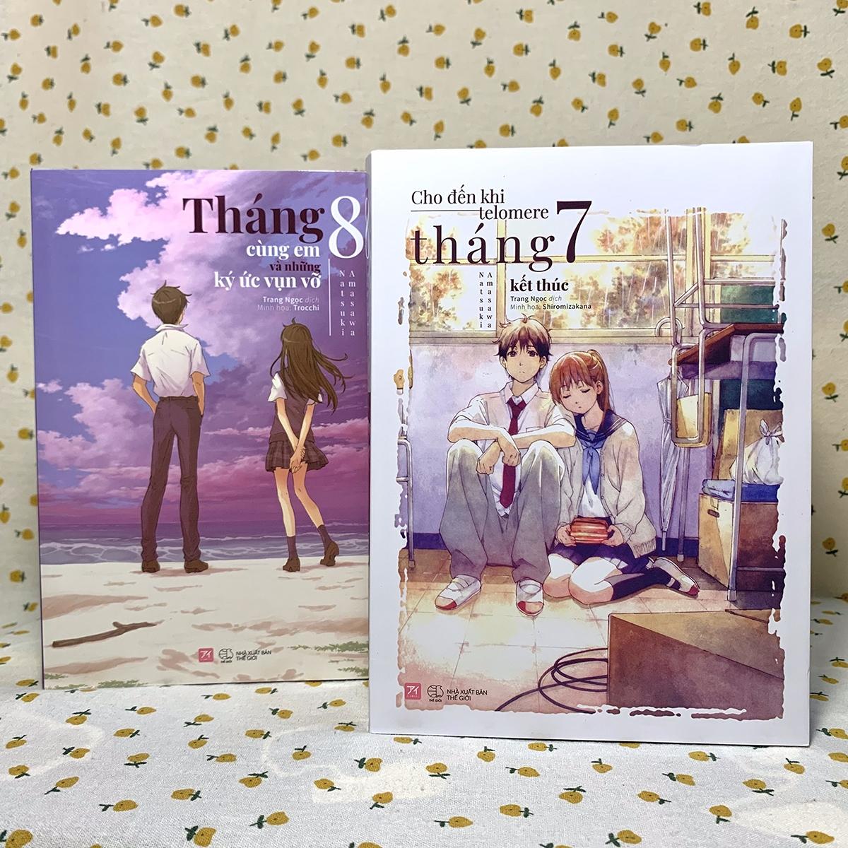 Bộ Sách Cho Đến Khi Telomere Tháng 7 Kết Thúc + Tháng 8 Cùng Em Và Những Ký Ức Vụn Vỡ - Tặng Kèm 2 Bookmark + 2 Postcard PVC + Bao Bọc Combo