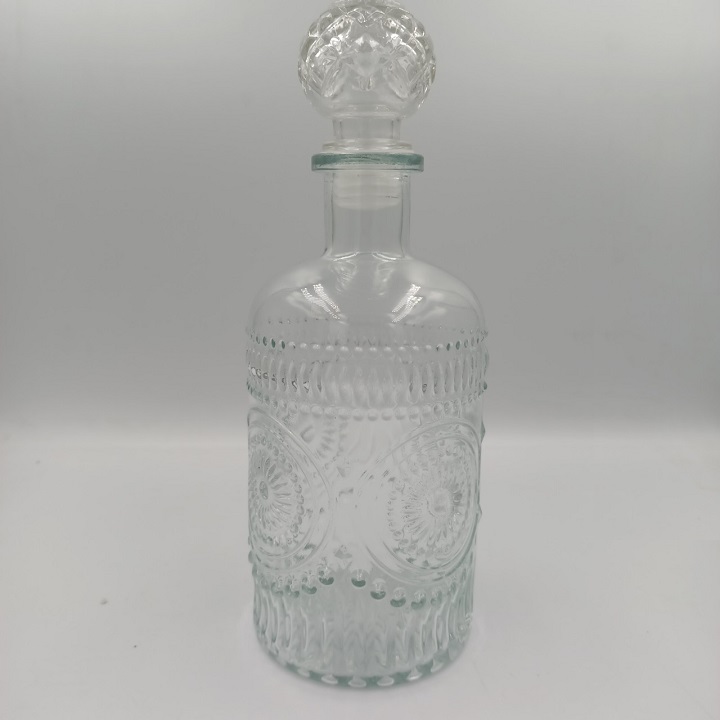 Chai Thuỷ Tinh Trụ Tròn Dung Tích 960 ML Trong Suốt , Sang Trọng