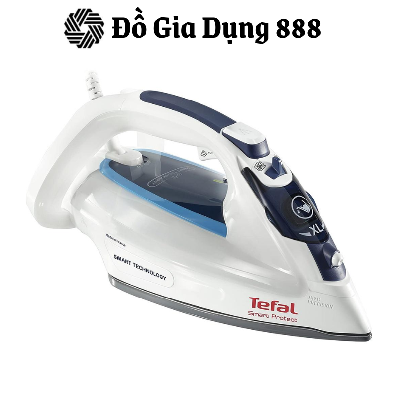 Bàn Ủi Hơi Nước Tefal FV4980, Bàn Là Cầm Tay, Công Suất 2600W, Chống Quá Nhiệt, Dùng Cho Mọi Loại Vải, Nhập Đức, BH 12 Tháng, Hàng Chính Hãng