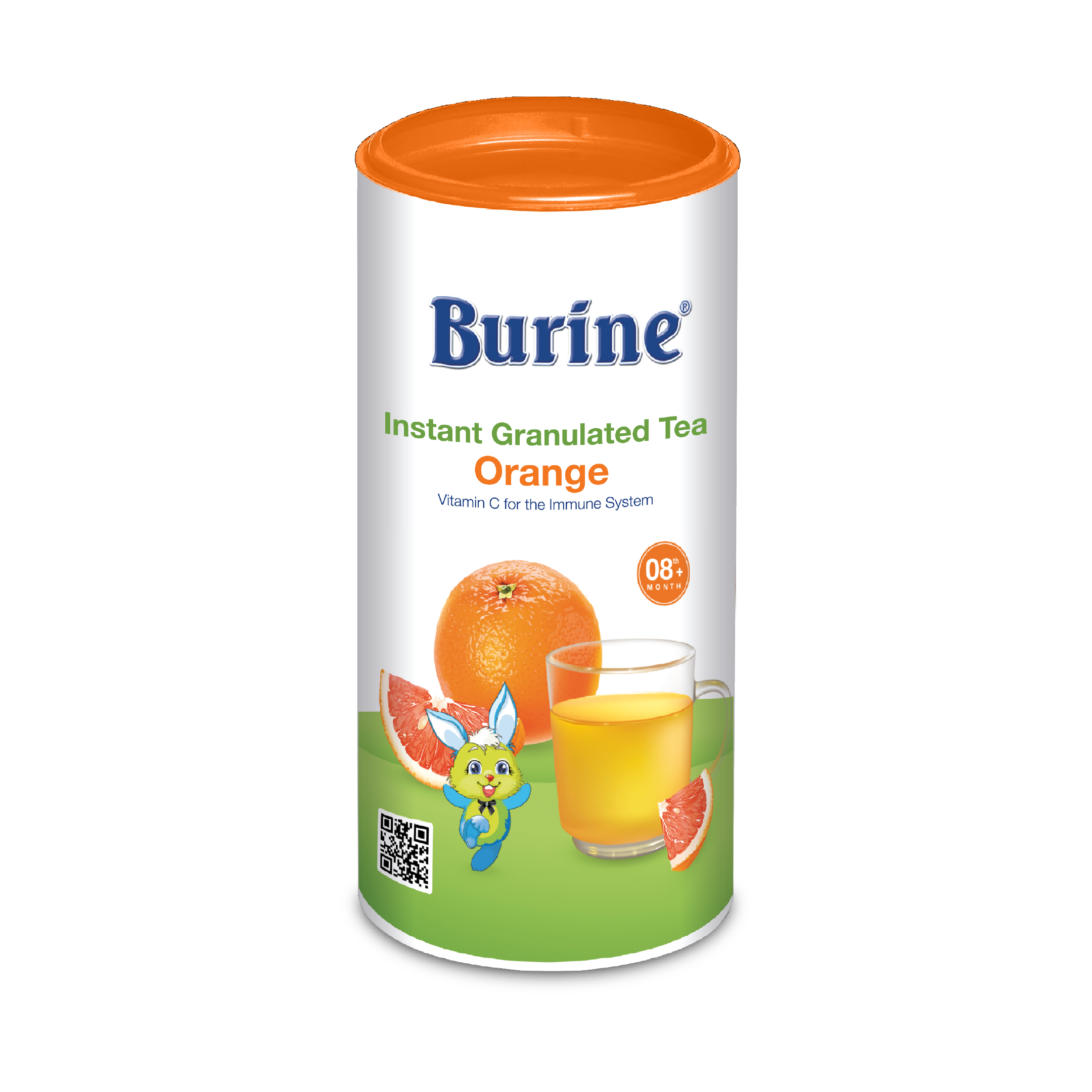 Trà cốm hoa quả Burine dinh dưỡng dành cho bé - Vị Cam Nam Mỹ giúp hỗ trợ giảm viêm nhiễm, tăng cường đề kháng