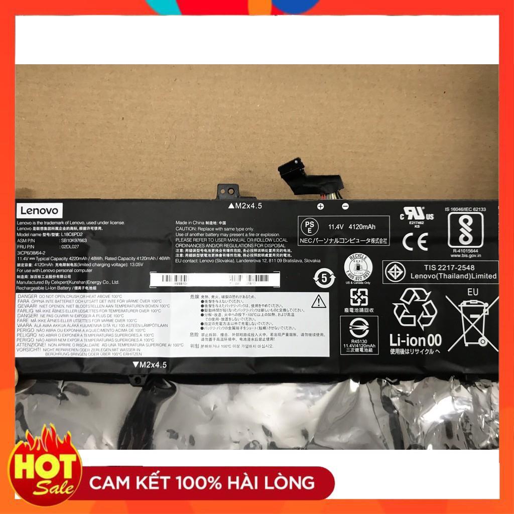 Pin Xịn (Battery) Dùng Cho Lenovo SB10K97663 02DL027 L18C6PD2 Original